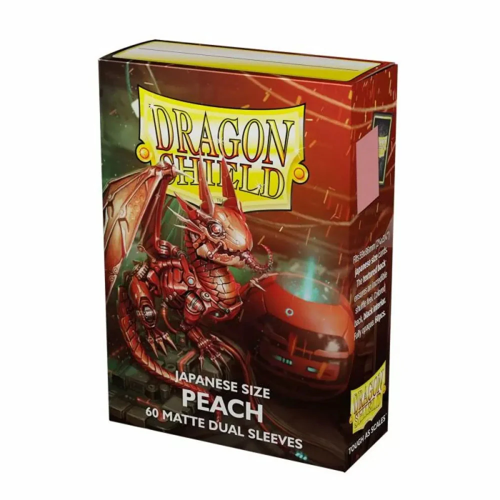 Japanese Dual Matte Peach Piip Sleeves - Dragon Shield - Box 60