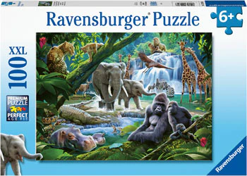 Jungle Animals Puzzle 100p - RAVENSBURGER