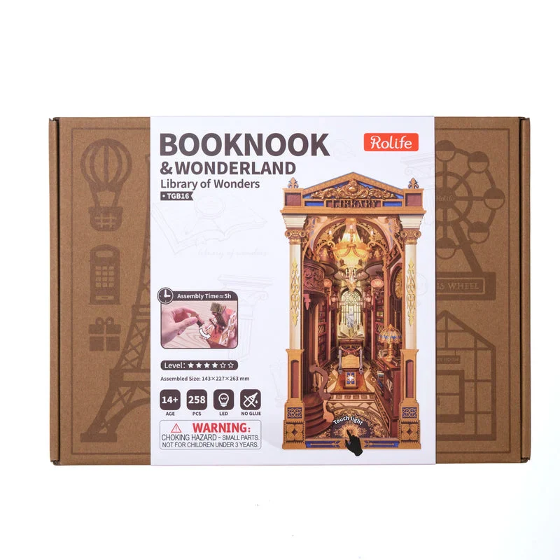 Library of Wonders - DIY BOOK NOOK KIT - ROBOTIME
