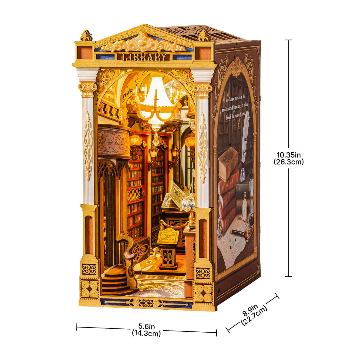 Library of Wonders - DIY BOOK NOOK KIT - ROBOTIME - Image 2