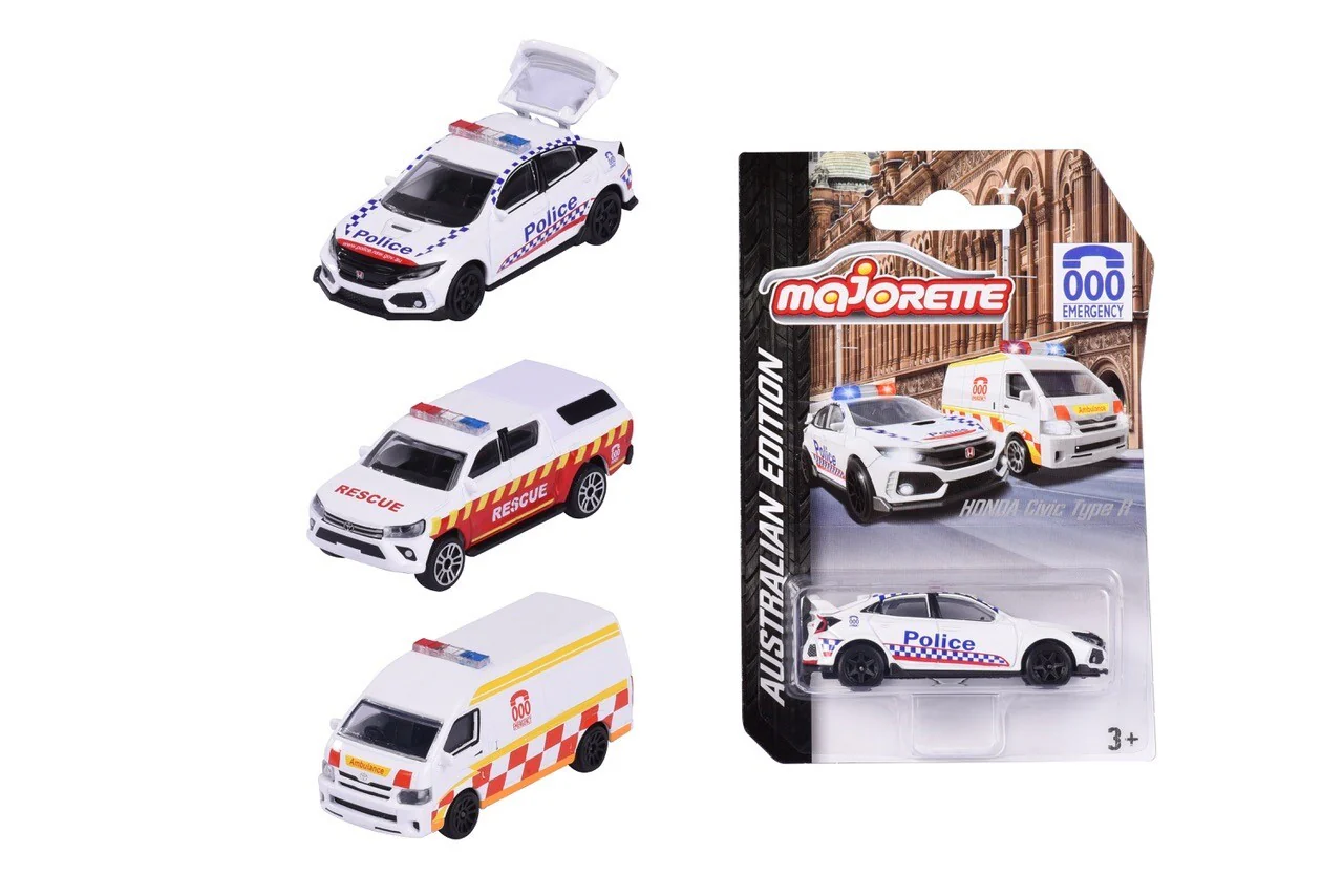 Majorette Australian Triple Zero H/S Assorted 3 Types