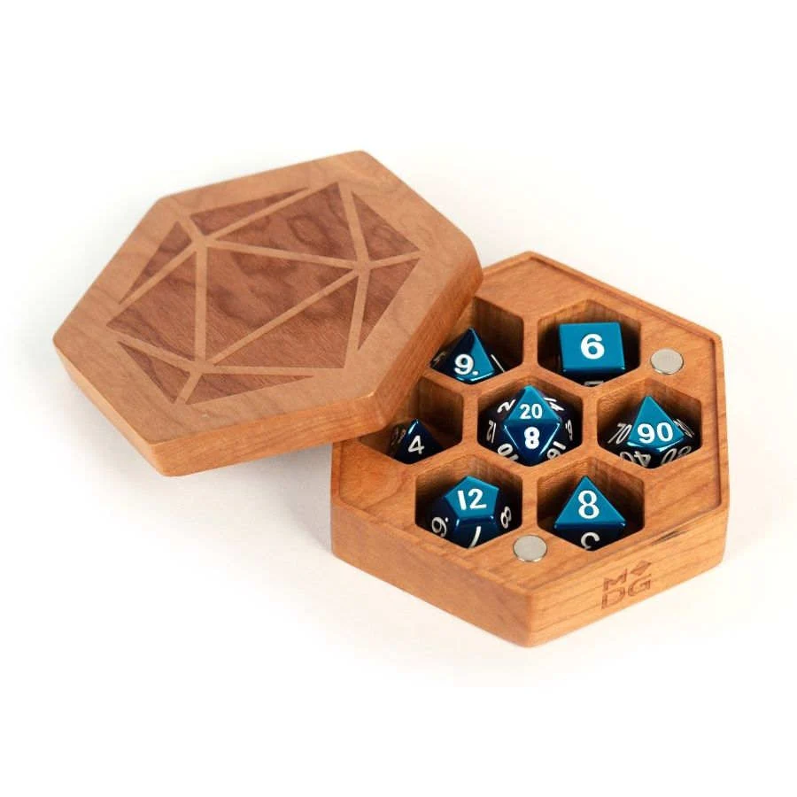 Maple (Hex) - MDG Premium Wood Dice Case Chest