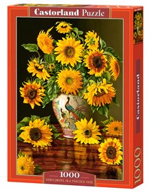 Sunflowers in A Peacock Vase 1000pc