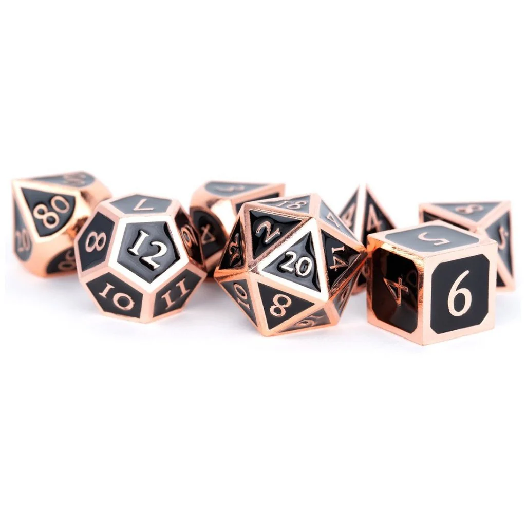 MDG Metal Dice Set - Antique Copper