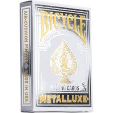Metalluxe Silver - Bicycle Playing Cards