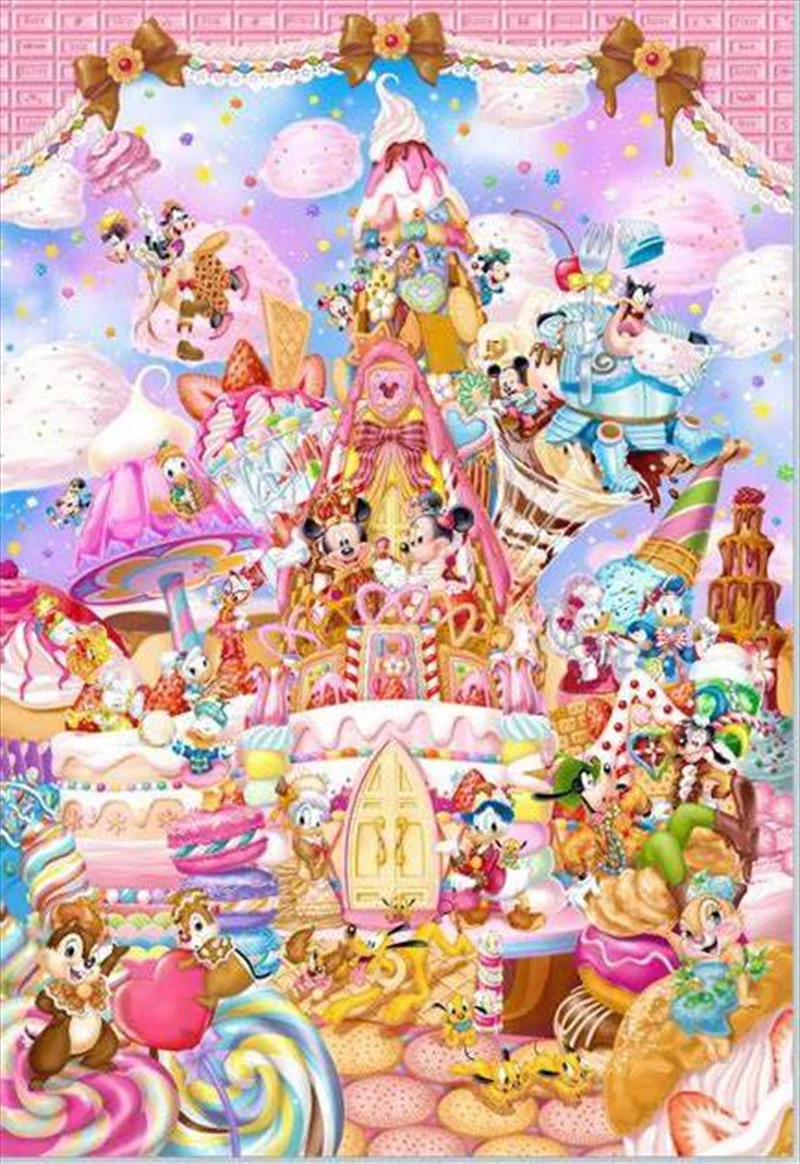Mickeys Sweet Kingdom Puzzle 266 pieces - Tenyo Puzzle Disney
