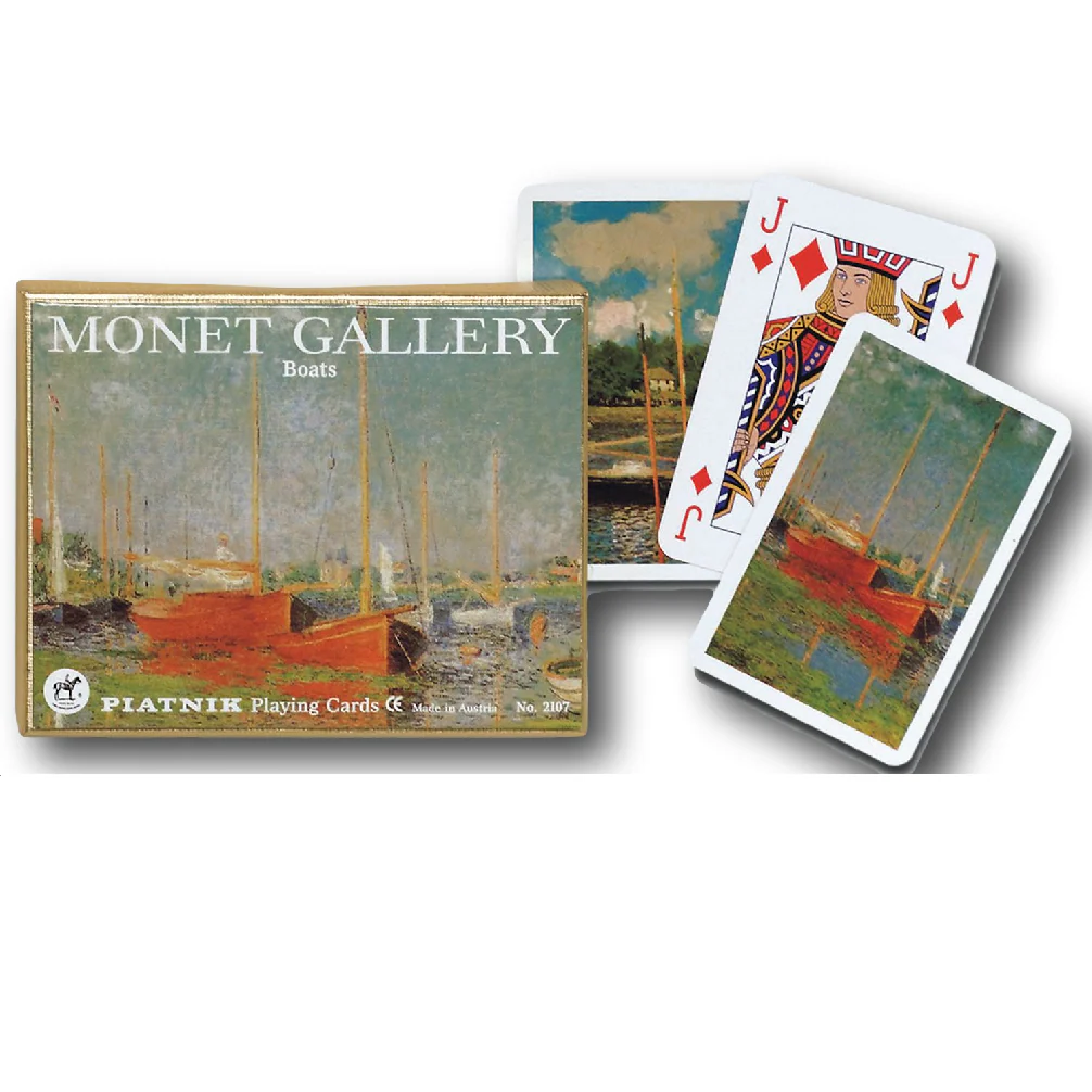 Monet - Boats - Piatnik Playing Cards Double Deck
