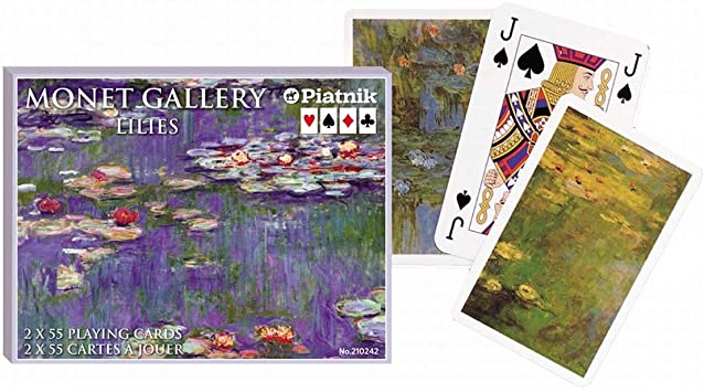 Monet Gallery Lillies - Piatnik Playing Cards Double Deck