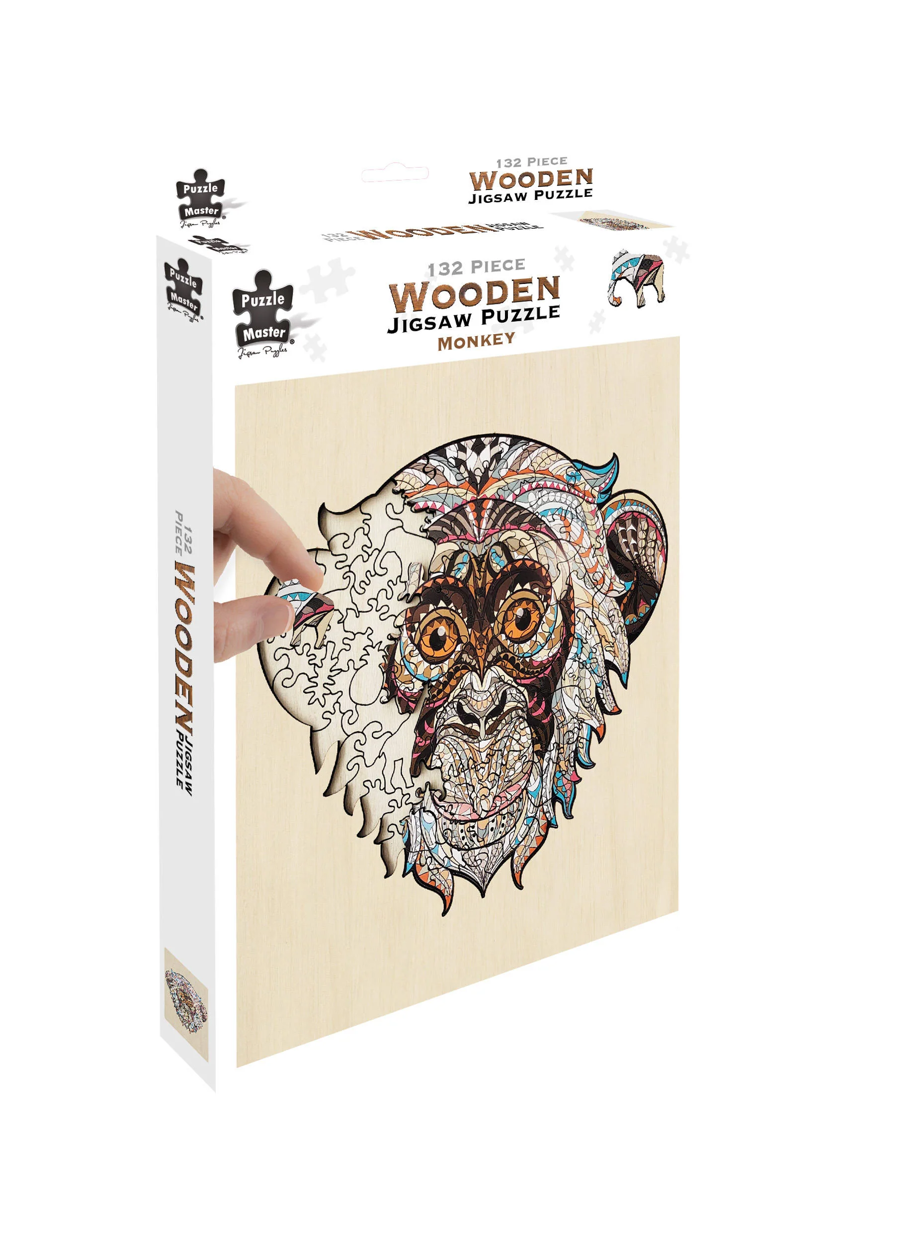 Monkey - 132 PC Wooden JIgsaw