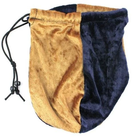Navy Blue & Gold - Dice Bag Velvet