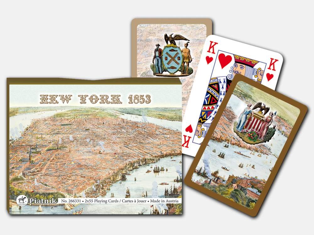 New York 1853 - Piatnik Playing Cards Double Deck