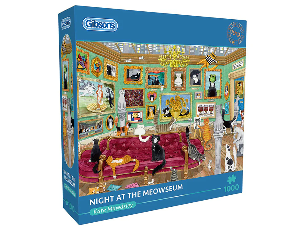 Night at the Meowseum 1000pc - Gibsons