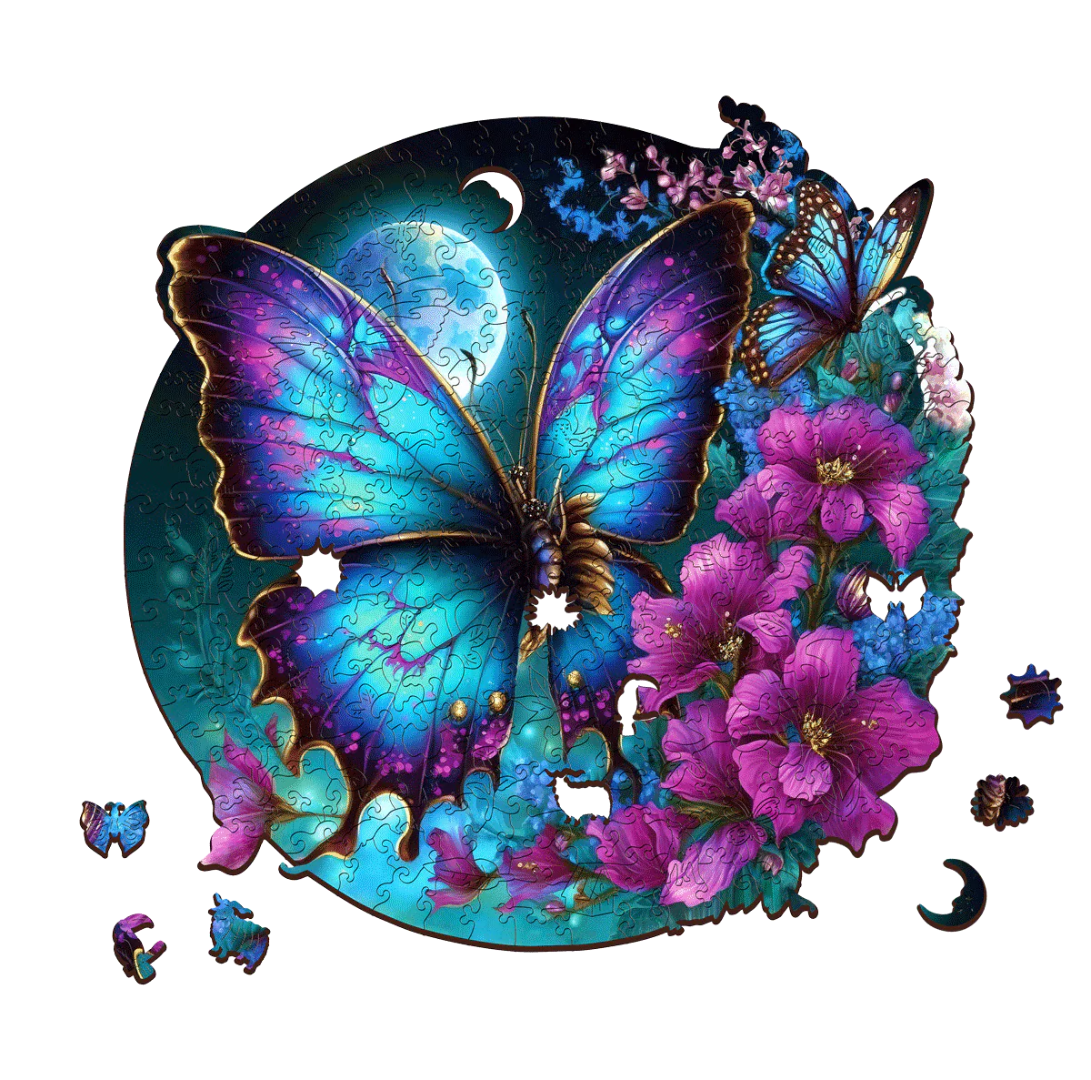 Butterfly 300pc Wooden Jigsaw Puzzle - ESCWELT
