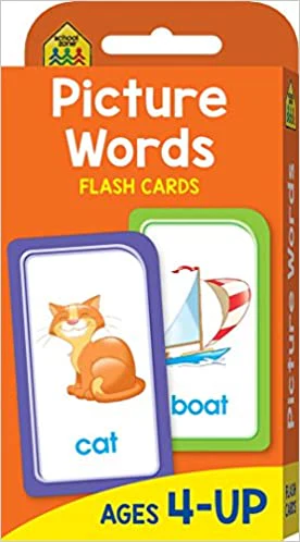 PICTURE WORDS - School Zone Flashcards