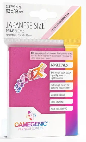 PINK Prime Japanese Game Sleeves