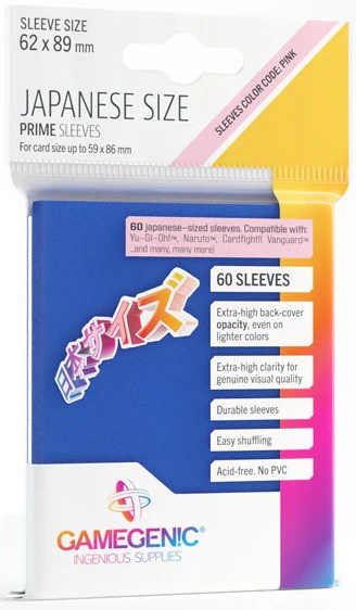 BLUE Prime Japanese Sized Game Sleeves