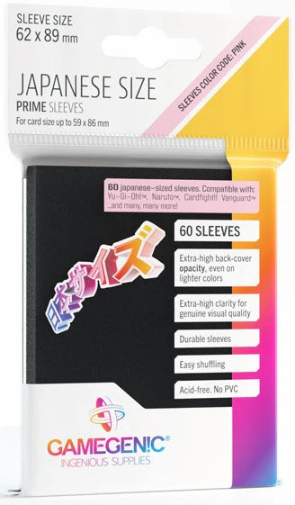 BLACK  Japaneses Sized Game Sleeves BLACK