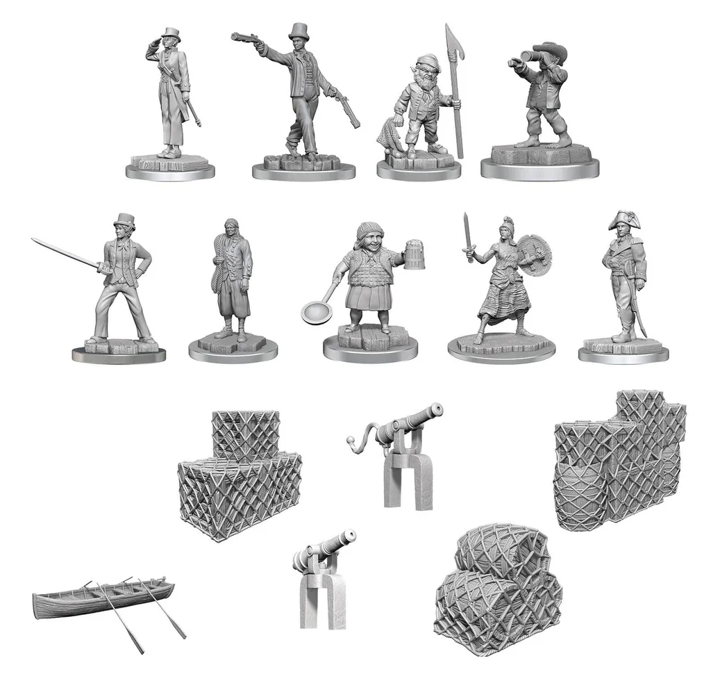 Ships Crew Box Set - Wizkids Deep Cuts Unpainted Miniatures - Image 2