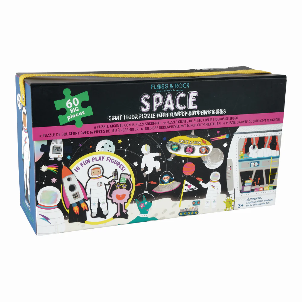 Space Giant Floor Puzzle w/ Figures - 60pc