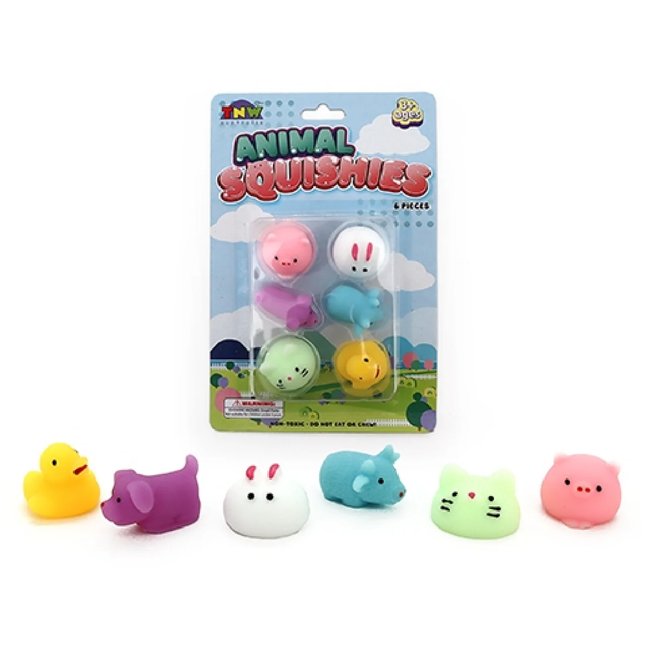 Squeeze Animals on Card