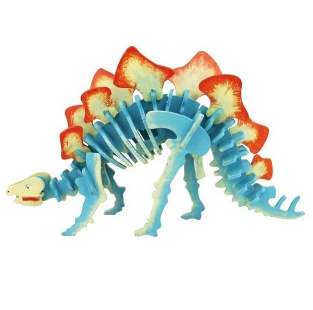 PAINTING 3D WOODEN STEGOSAURUS - ROBOTIME
