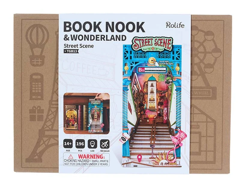 Street Scene - DIY BOOK NOOK KIT - ROBOTIME