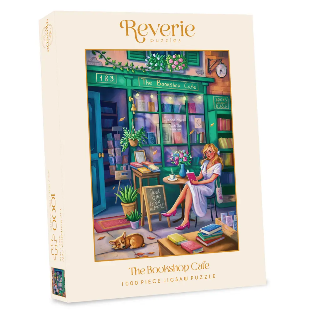 The Bookshop Cafe 1000pc - Reverie Puzzles