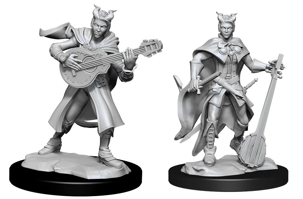 Tiefling Female Bard - D&D Nolzurs Marvelous Unpainted Miniatures