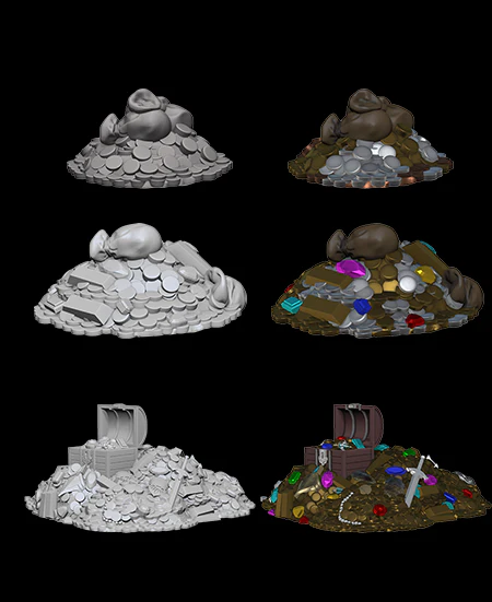 Treasure Piles - WizKids Deep Cuts Unpainted Miniatures