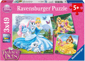 Disney Belle Cinderella Rapunzel 3x49p - RAVENSBURGER