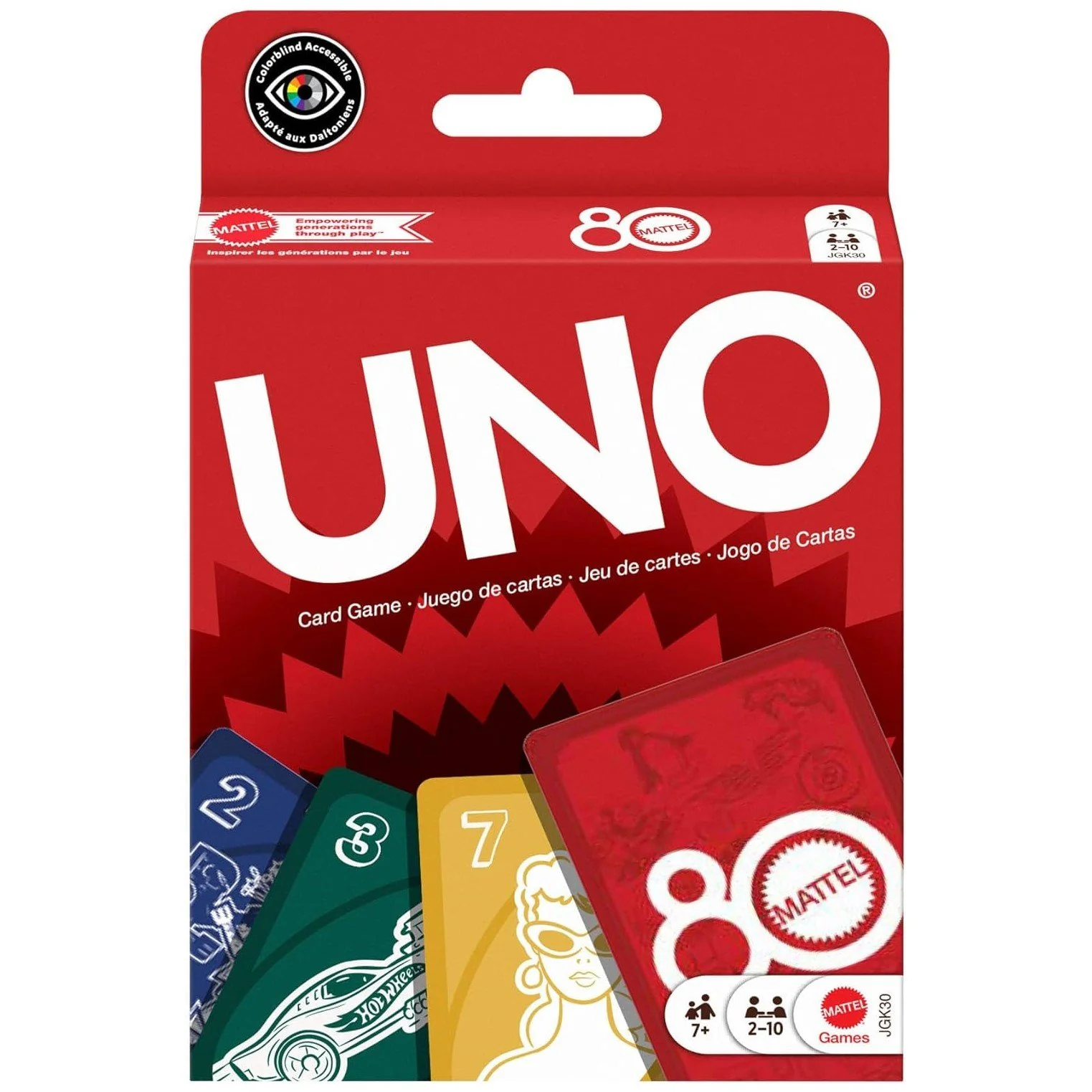 Uno 80th Ruby Red Edition