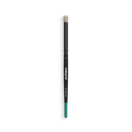 Vallejo Hobby Brush: Dry Brush Natural Hair Small