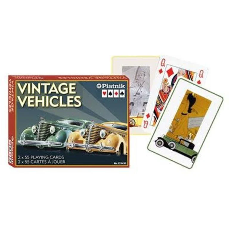 Vintage Vehicles - Piatnik Playing Cards Double Deck
