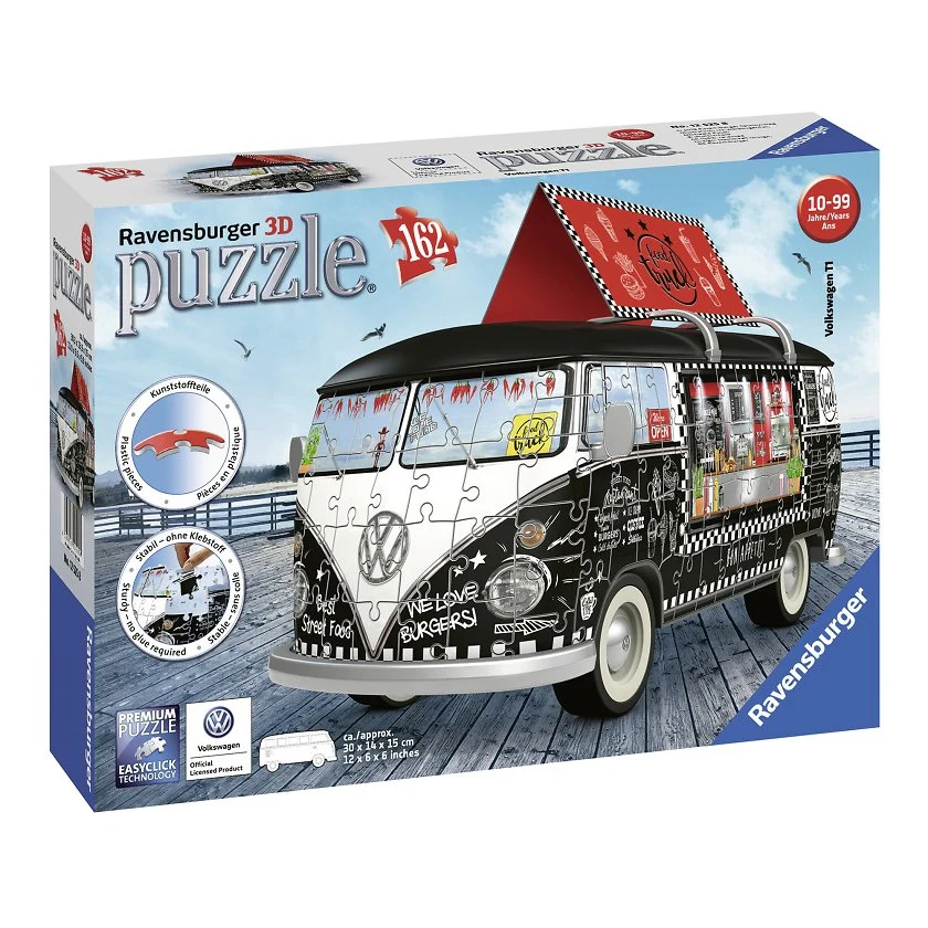 Vw Kombi Food Truck 3D 162Pc