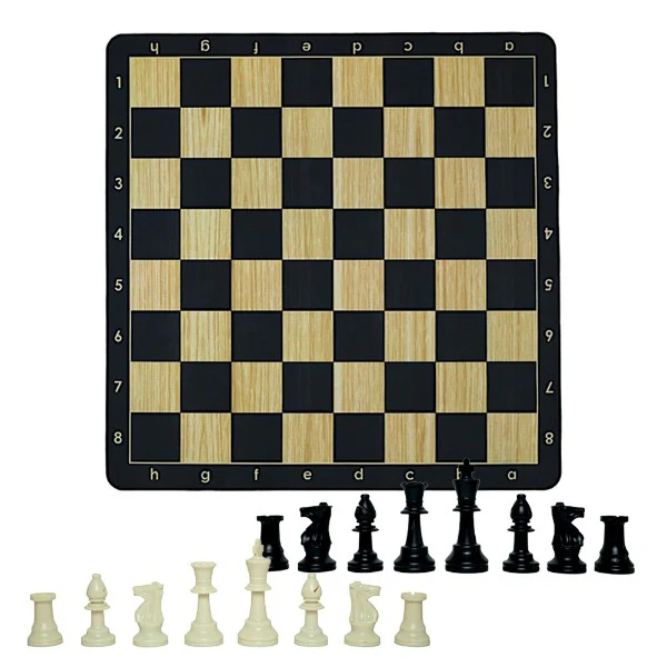Woodgrain Black - LPG Club Chess Set