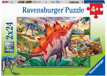WT Primeval Times Puzzle 2x24pc